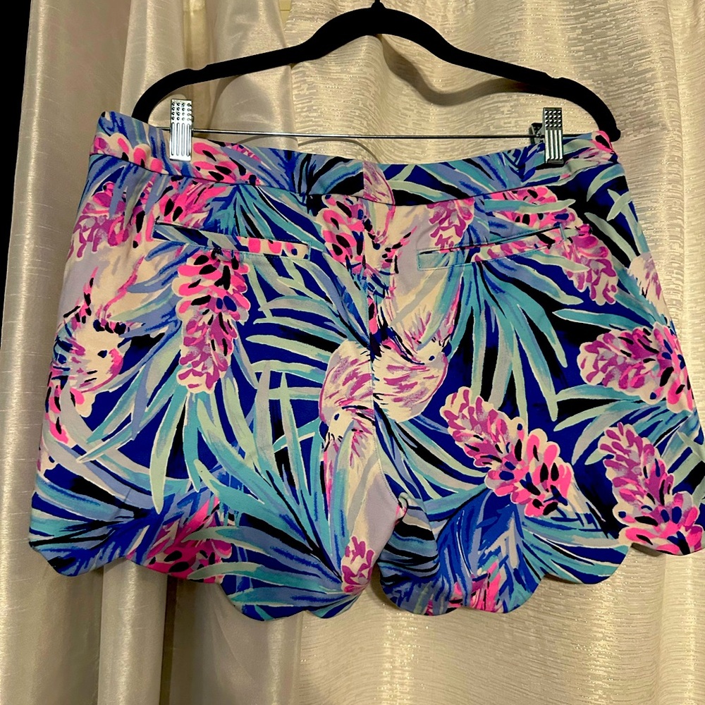 Lilly Pulitzer Blue and Pink Tropical Shorts